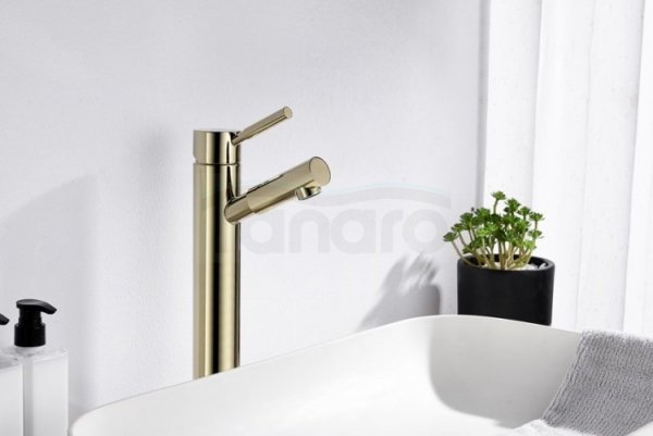 Blue Water Bateria umywalkowa wysoka DEN-BUW.050 kolor ZŁOTY