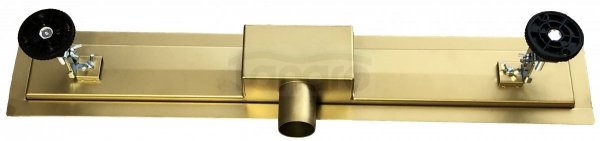 AQUALine - Odpływ liniowy posadzkowy złoty/gold 2w1 pod płytkę 50cm L04GL
