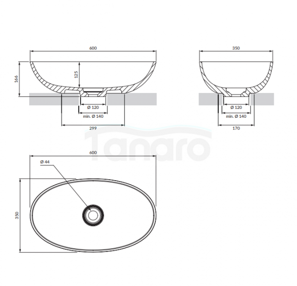 OMNIRES Komplet wanna 160cm + 2x umywalka 60x35 SHELL M+ biały mat 