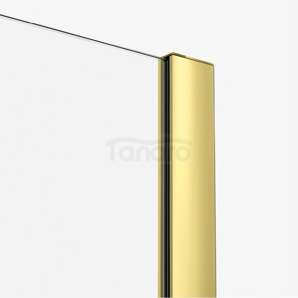 NEW TRENDY Kabina prysznicowa walk in Smart Light Gold, przesuwna, wspornik skośny 120x200 EXK-4297-WU