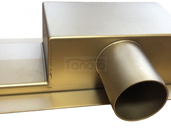 AQUALine - Odpływ liniowy posadzkowy złoty/gold 2w1 pod płytkę 50cm L04GL
