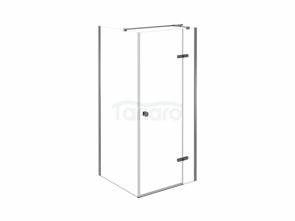 BESCO Kabina prysznicowa Pixa Gun Metal 120x90x195 Prawa PPP129-195GR
