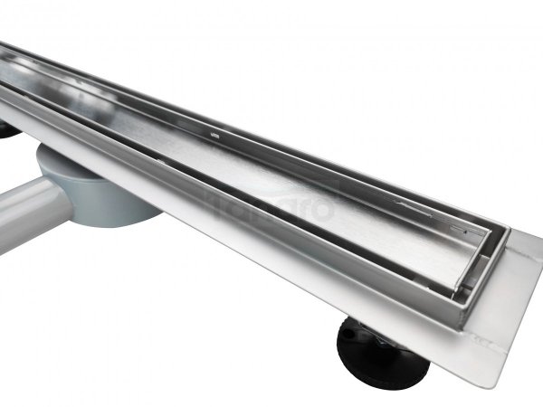 AQUALine - Odpływ liniowy 2w1 POSADZKOWY do wklejenia płytki lub gładka maskownica syfon OBROTOWY ROZMIAR 80cm!! R04800