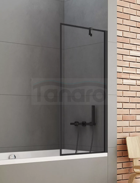 NEW TRENDY Parawan nawannowy NEW SOLEO BLACK 60x140 skrzydło pojedyncze nieruchome P-0093