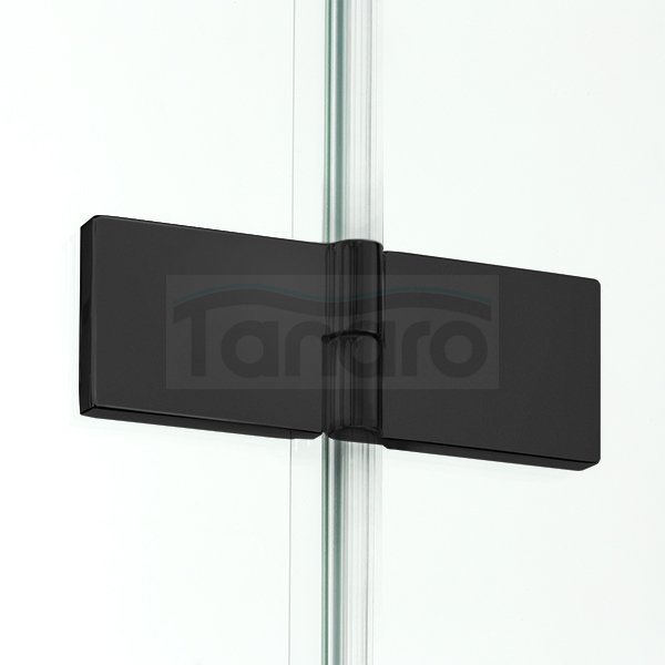 NEW TRENDY Drzwi wnękowe prysznicowe składane NEW SOLEO BLACK 90x195 D-0223A