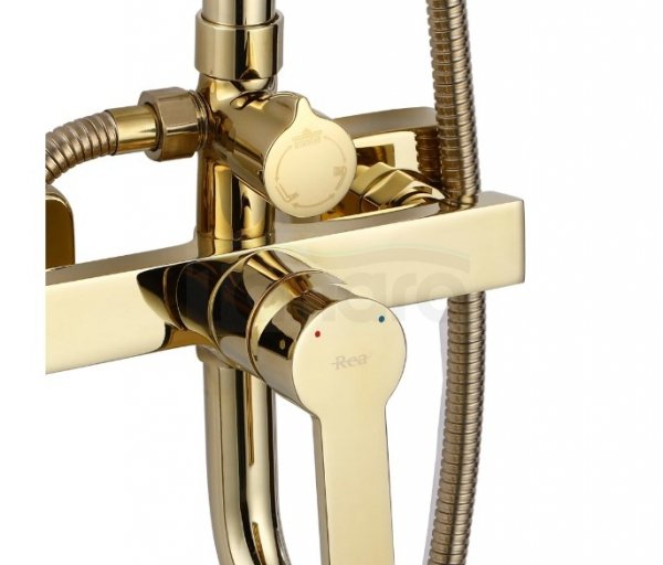 VEDO -  Bateria wannowa wolnostojąca DESSO ORO złoto  VBD4008/ZL