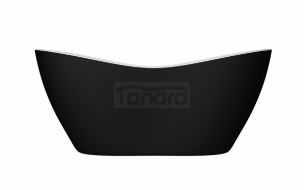 BESCO Wanna wolnostojąca Viya Matt B&amp;W 170x72 + klik-klak chrom #WMMC-170V