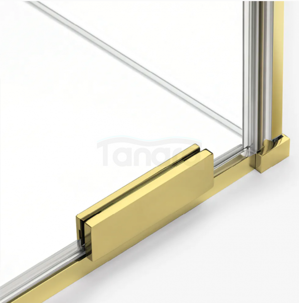 NEW TRENDY Drzwi wnękowe 130x200 Smart Light Gold, pojedyncze, reling EXK-6686
