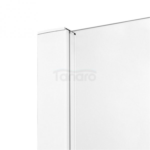 NEW TRENDY Drzwi wnękowe prysznicowe przesuwne PRIME WHITE 100x200 D-0400A/D-0401A
