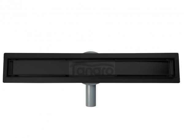 AQUALine - Odpływ liniowy podłogowy 2w1 pod płytkę CZARNY Matowy Obrotowy syfon 100cm R04BK1000