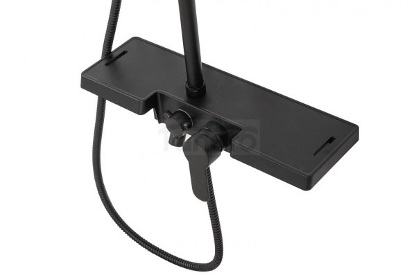 REA - Zestaw natryskowy z ruchomą wylewką VIGO Black / Czarny