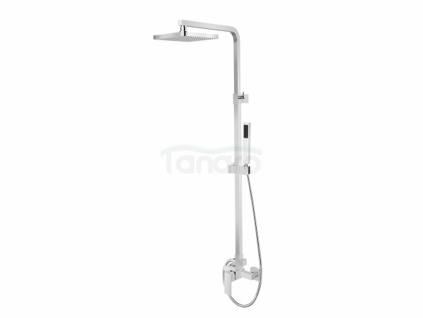 BESCO Zestaw prysznicowy natynkowy Modern / Varium chrom BP-MVN-CH