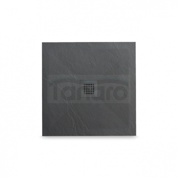 Balneo Stone Tray Brodzik kompozytowy 90 x 90 x 2,5 cm niski kwadratowy ciemnoszary