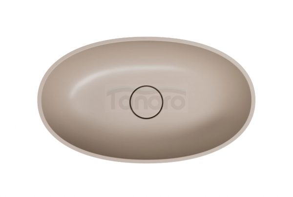 OMNIRES umywalka nablatowa, 50 x 32 cm  SHELL M+ dune beige mat (DB) SHELL500UNDB