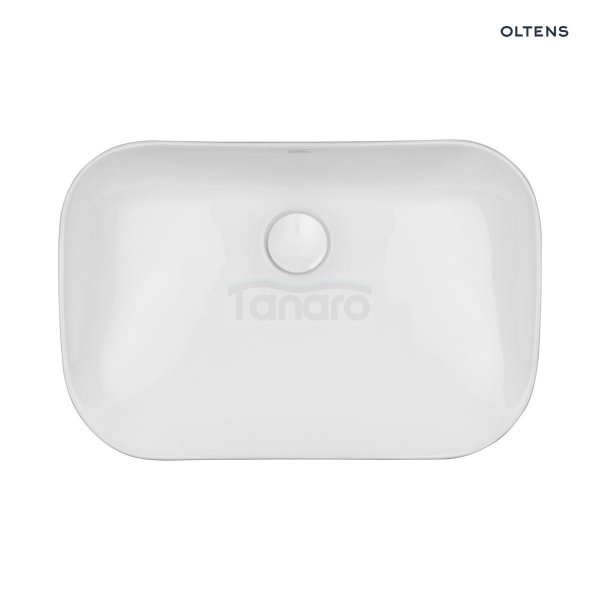 Oltens Solvig umywalka 51x34 cm nablatowa owalna biała 40322000