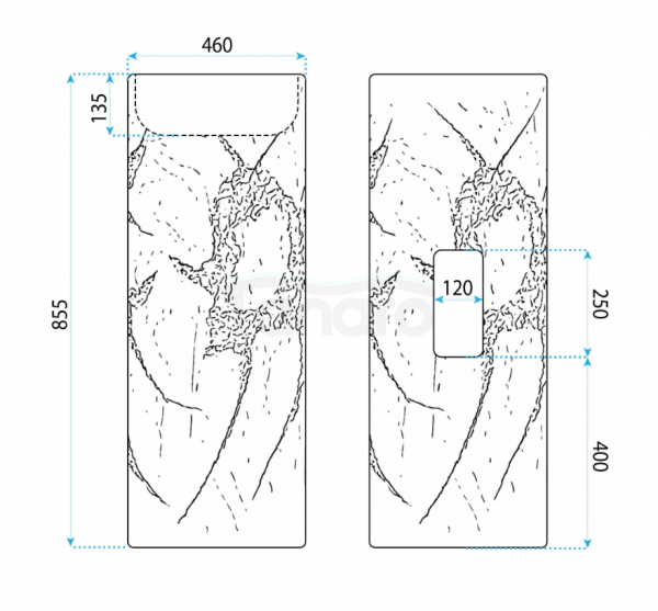 REA Umywalka Wolnostojąca REA Revello 