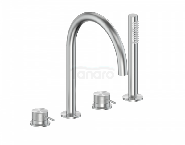 ARMATURA KRAKÓW KFA  bateria wannowa 4-otworowa MOZA 316L inox 5045-210-22