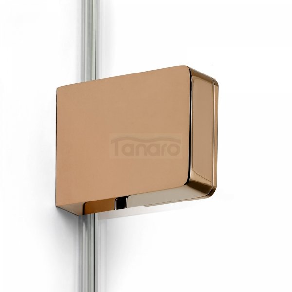 NEW TRENDY Kabina prysznicowa EVENTA COPPER SHINE WALK-IN U 140x200 szkło czyste 8mm Active Shield 2.0  EXK-6527