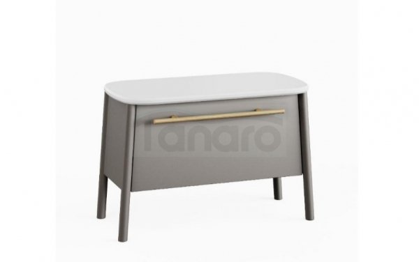KROFAM - Siedzisko DUKLA 68 cm ( z frontem, klapą), szary  DU 6808-44Z-S
