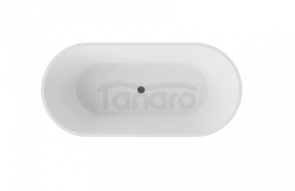 DUPLIKAT: BESCO Wanna wolnostojąca Deeva B&amp;W 150x75 + syfon chrom #WWA-150-DBC