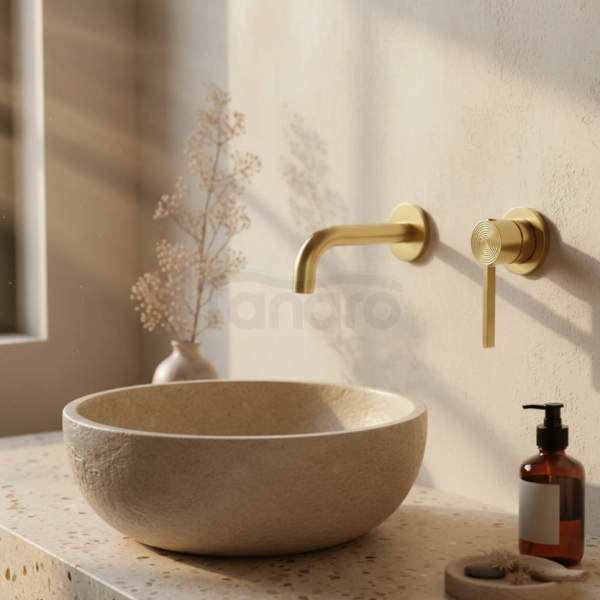 REA Bateria Umywalkowa Podtynkowa Rea Foster Złota Szczotkowana