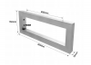 Wspornik Półki Umywalki 35 cm inox nierdzewny do Kuchni Salonu Loft Wieszak