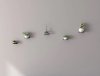 Kwietnik ścienny metalowy loft do ściany podstawka na kwiaty okrągły MetalFab
