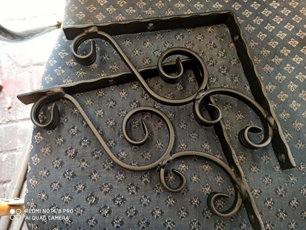 Wspornik kuty ozdobny 150x150 wspornik półki kuty Metalfab
