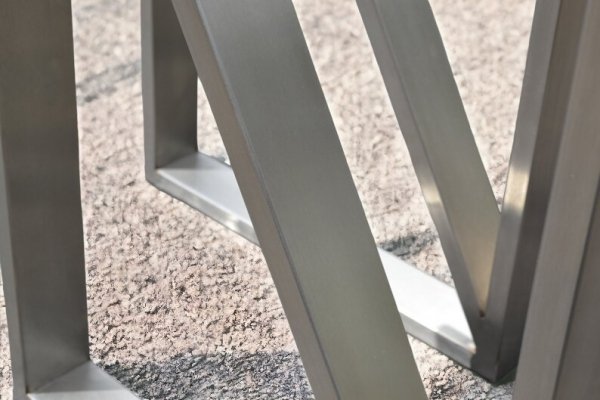2x Nogi do stołu i blatu Paris inox nierdzewne komplet