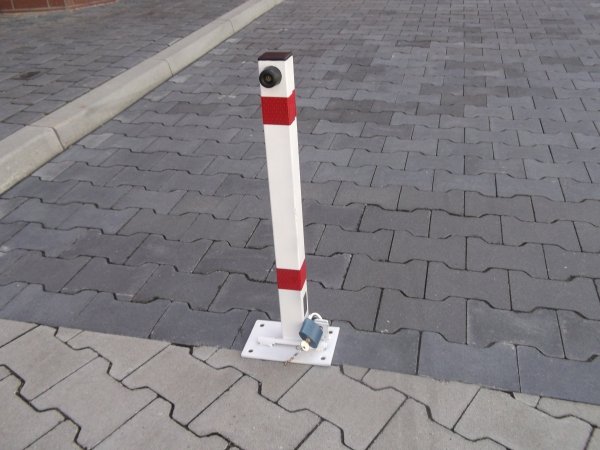 Blokada Parkingowa na kłódkę drogowa prosta słupek od Metalfab