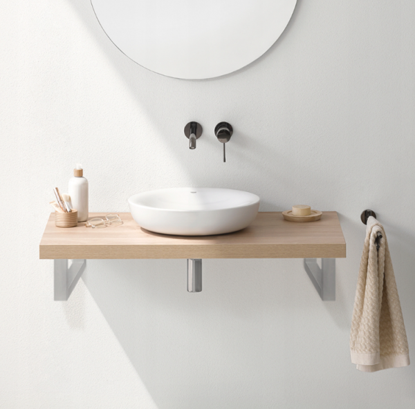 Wspornik Półki Umywalki 35 cm inox nierdzewny do Kuchni Salonu Loft Wieszak