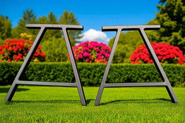 Nogi ławki 2 sztuki komplet ogrodowe Spring MetalFab