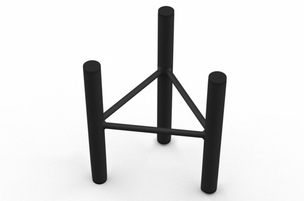 Stojak kwiaty loft kwietnik 20 cm podstawka MetalFab