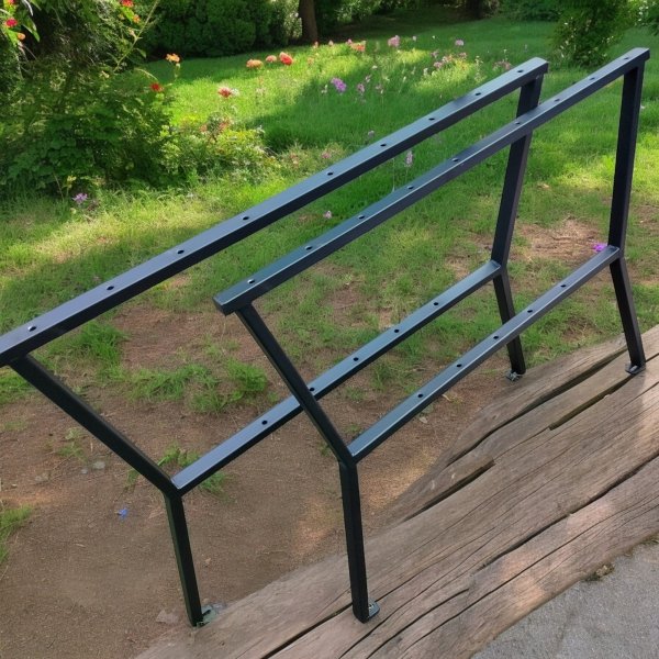 Nogi do stołu ogrodowego M90 komplet od MetalFab