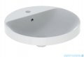 Geberit VariForm Umywalka okrągła z półką z otworem na baterię 48cm KeraTect 500.704.00.2