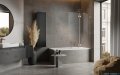 Radaway Essenza Pro Brushed Copper Pnd II parawan nawannowy 140cm prawy szczotkowana miedź 10102140-93-01R