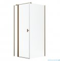 Radaway Nes Kdj II Brushed Copper kabina 90x80cm lewa szczotkowana miedź 10032090-93-01L/10039080-01-01