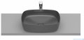 Roca FINECERAMIC umywalka nablatowa cienkościenna Soft 50x37 onyx A327500640