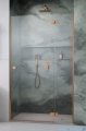 Radaway Essenza Brushed Copper Dwj drzwi wnękowe 80cm prawe szczotkowana miedź/szkło przejrzyste 1385012-93-01R