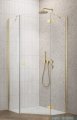 Radaway Essenza Gold Ptj kabina pięciokątna 90x80cm prawa szkło przejrzyste 1385010-09-01R/1385053-01-01