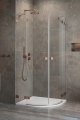Radaway Essenza Pro Brushed Copper Pdd kabina 100x100cm szczotkowana miedź 10095100-93-01L/10095100-93-01R