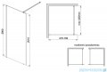 Sanplast Exa Line P/EXA LINE Kabina walk-in 70x200 cm czarny matowy 600-540-1410-59-401