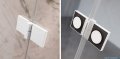 Radaway Essenza Pro White Kdd kabina 100x80cm przejrzyste 10096100-04-01L/10096080-04-01R