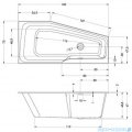Riho Rethink Space 160x75cm wanna asymetryczna + syfon lewa B112001005