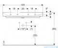 Geberit One Umywalka prostokątna z otworem na baterię 105x48cm KeraTect 505.020.01.4