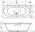 Riho Carolina wanna prostokątna 180x80cm z hydromasażem Flow prawa B056011005