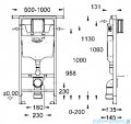 Grohe Rapid SL do WC ściennego spłuczka do WC 6-9l  38588001