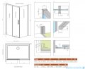 Radaway Idea 8 Kdj kabina 100x90cm lewa szkło przejrzyste 10340520-01-01L/10350453-01-01/10360090-01-01R