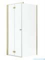 Radaway Nes Gold Kdj B kabina 100x80cm lewa złoty połysk 10025100-09-01L/10039080-01-01