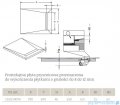 Radaway brodzik podpłytkowy z odpływem liniowym Steel na krótszym boku 99x89cm 5DLB1009A,5R065S,5SL1